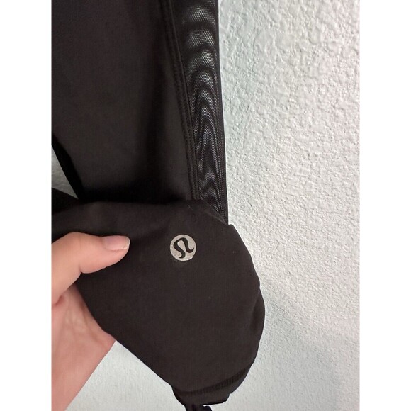 Lululemon Leggings Black Mesh‎ Pocket Pant 26” - Picture 6 of 7